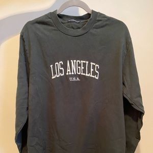Brandy Melville Dark green Long sleeve shirt